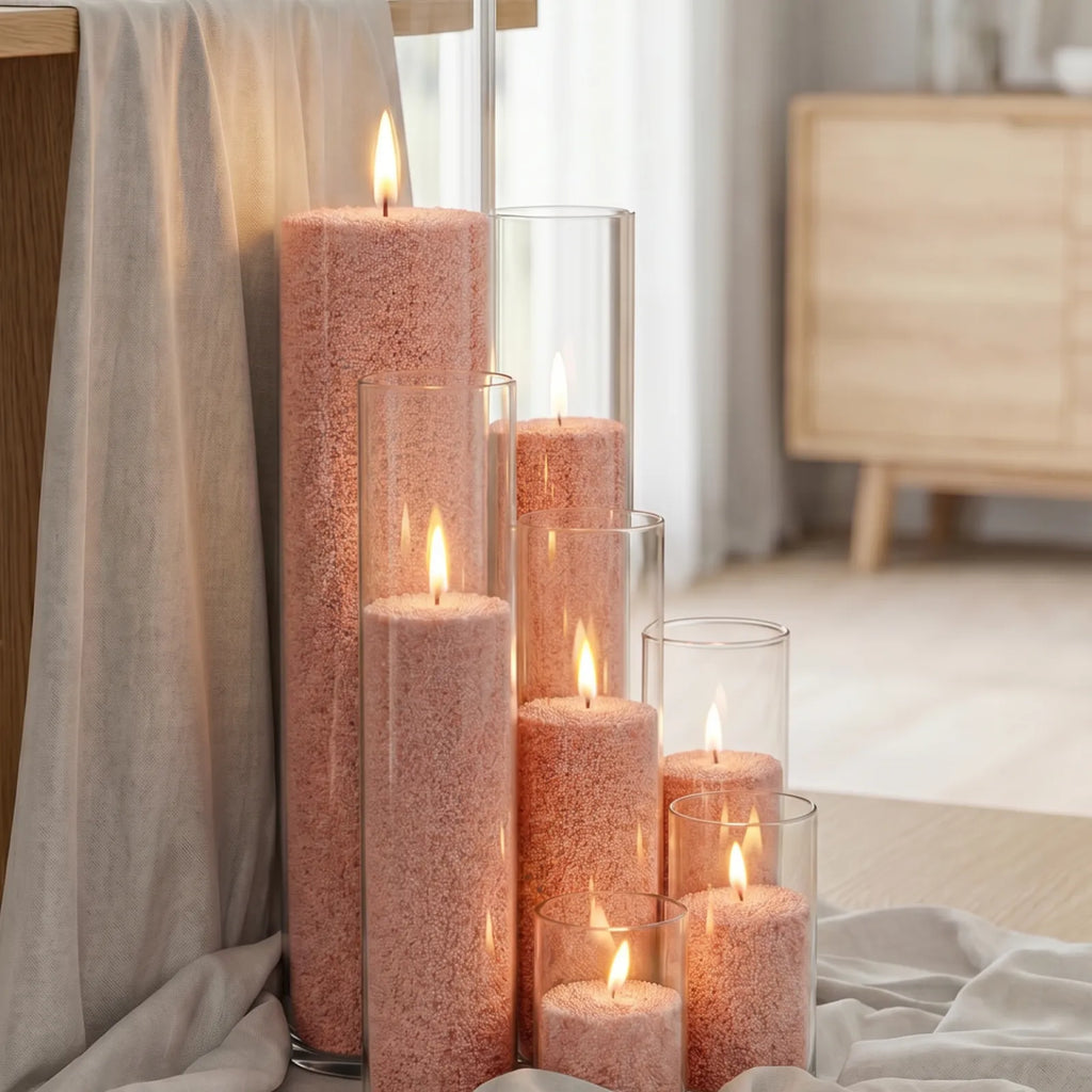 Peach unscented Candle Sand 1Kg / 2.20lbs