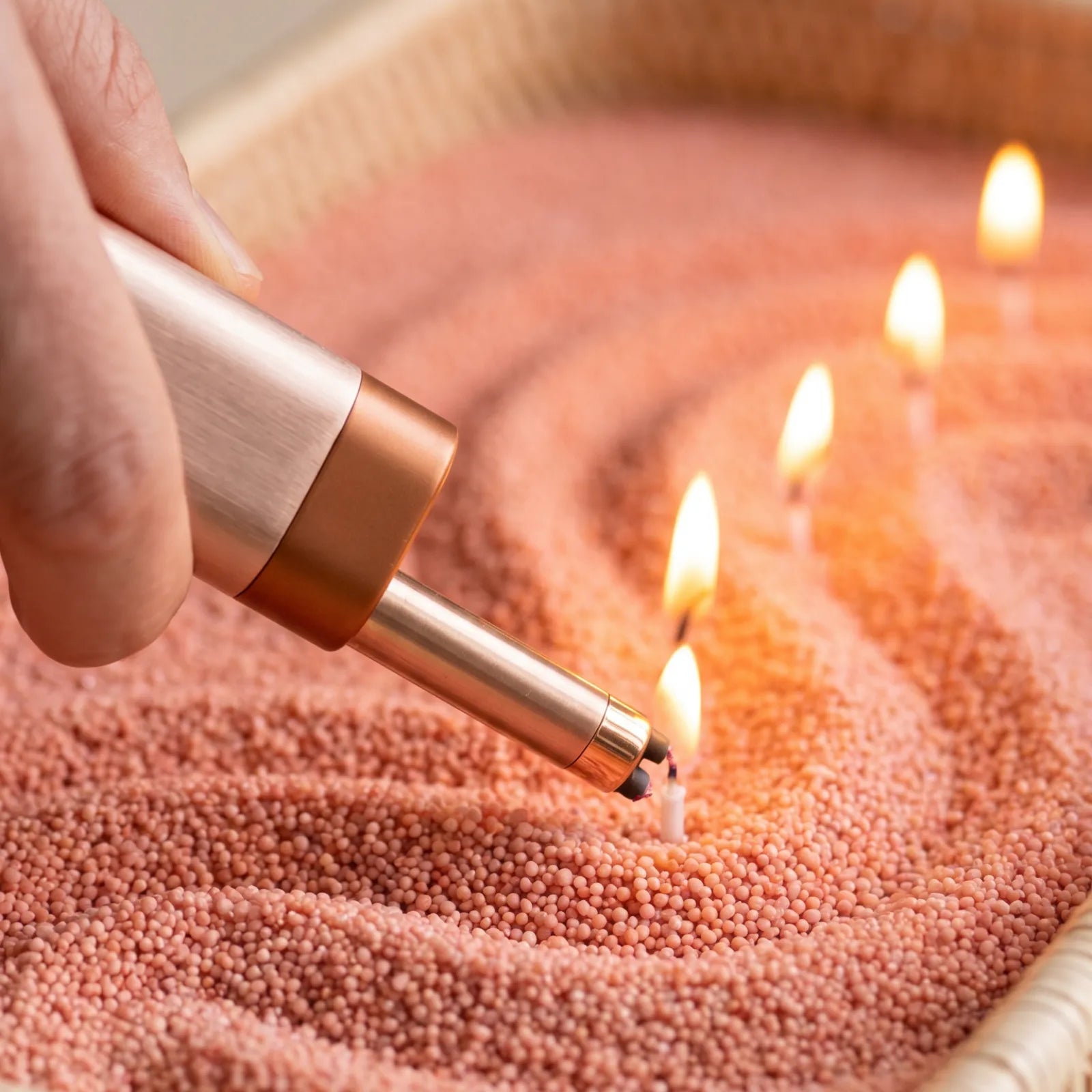 Peach unscented Candle Sand 1Kg / 2.20lbs