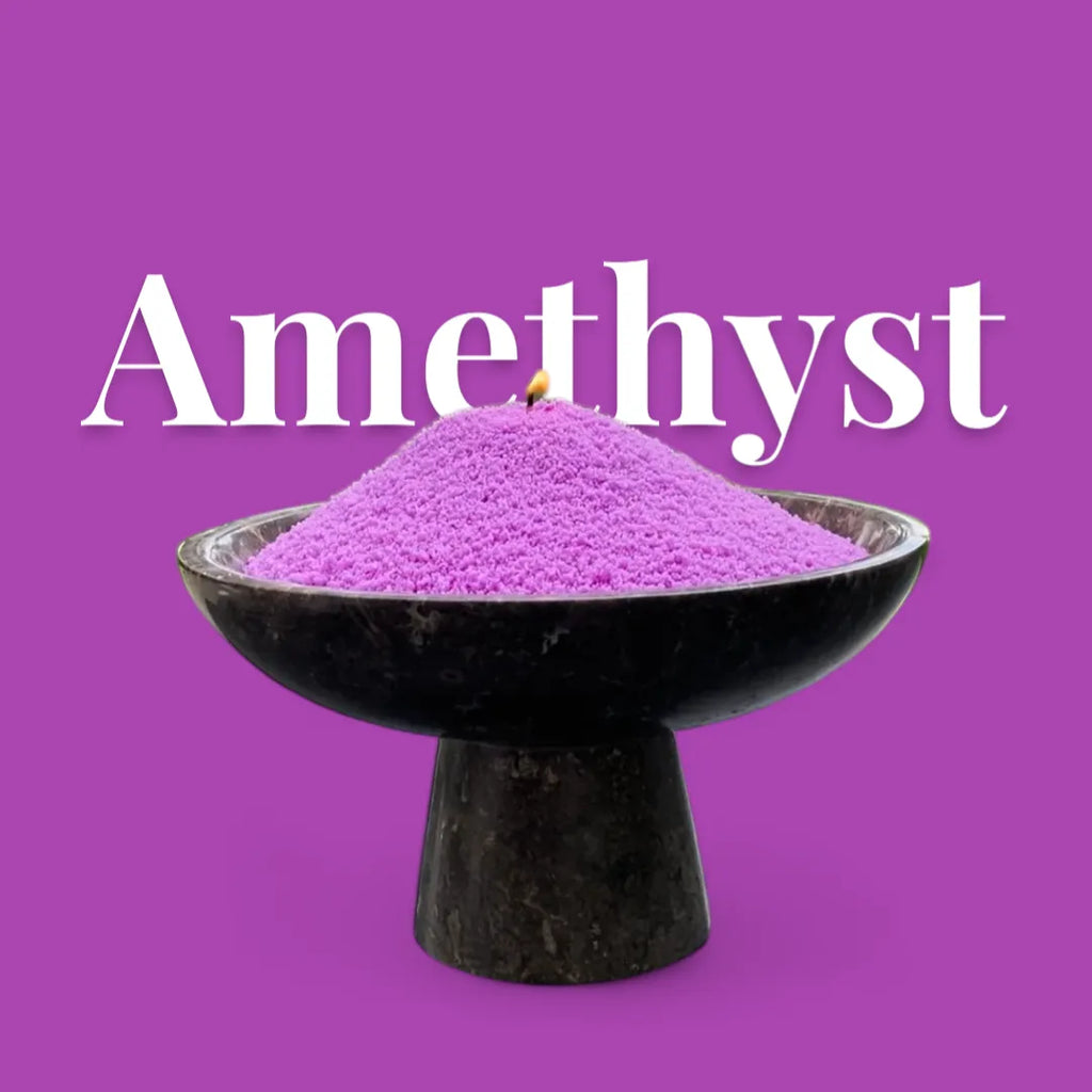 Amethyst unscented Candle Sand 1Kg / 2.20lbs
