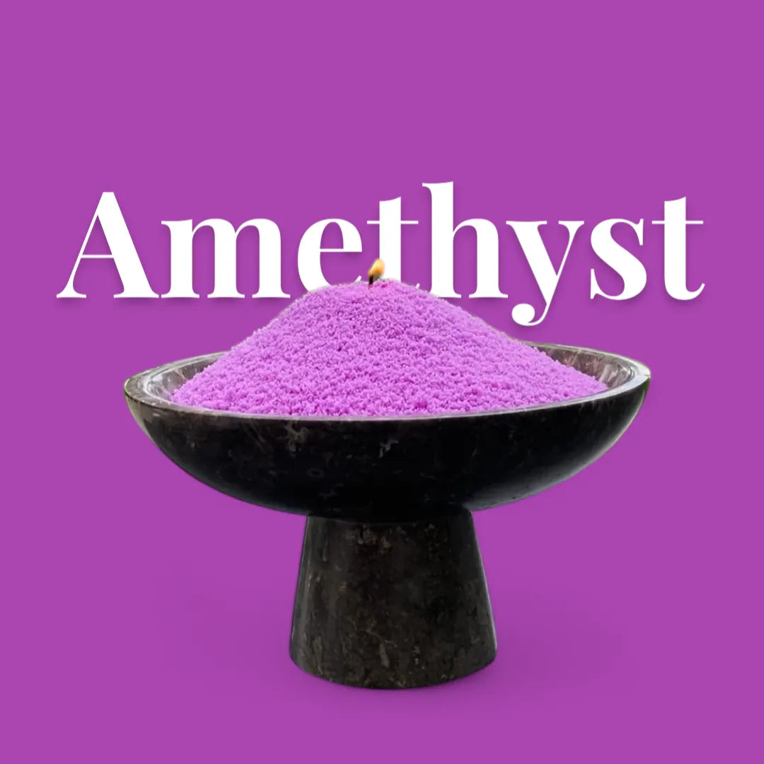 Amethyst unscented Candle Sand 1Kg / 2.20lbs