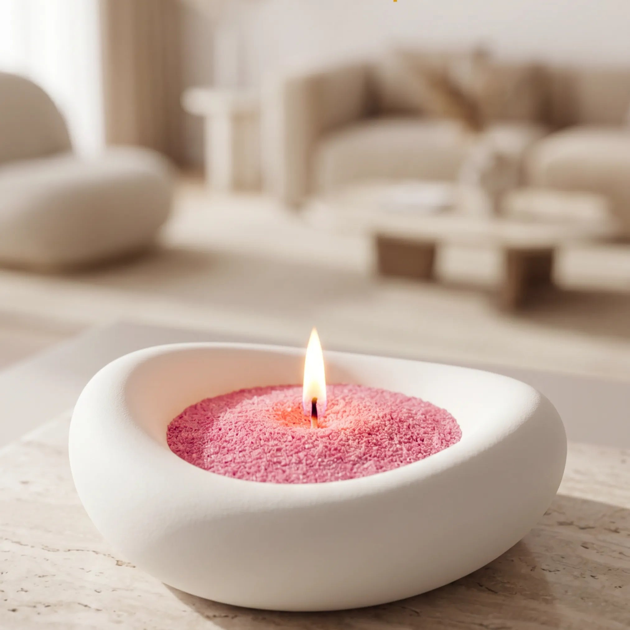 Blush Vintage unscented Candle Sand 1Kg / 2.20lbs