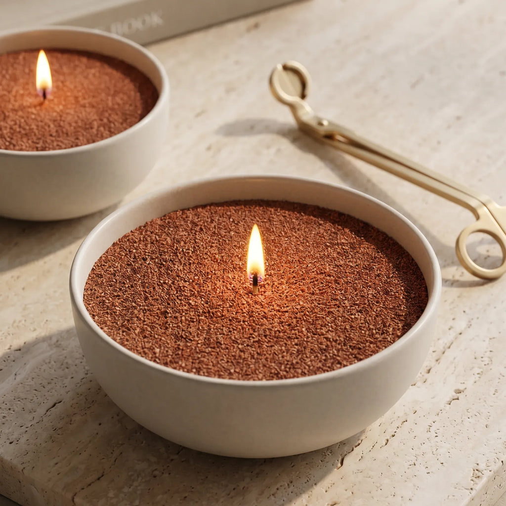 Peacan unscented Candle Sand 1Kg / 2.20lbs