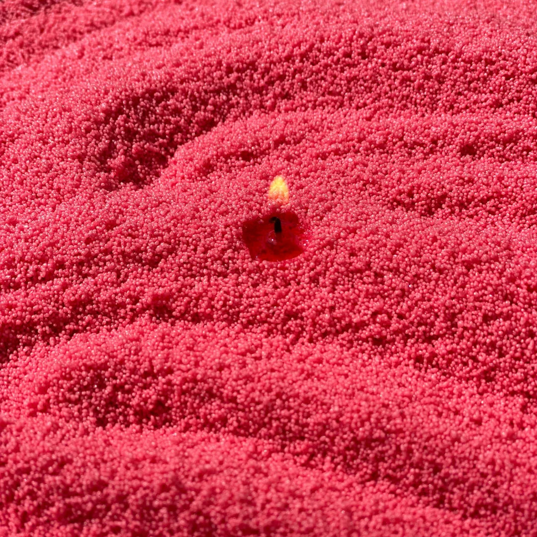 Raspberry unscented Candle Sand 1Kg / 2.20lbs