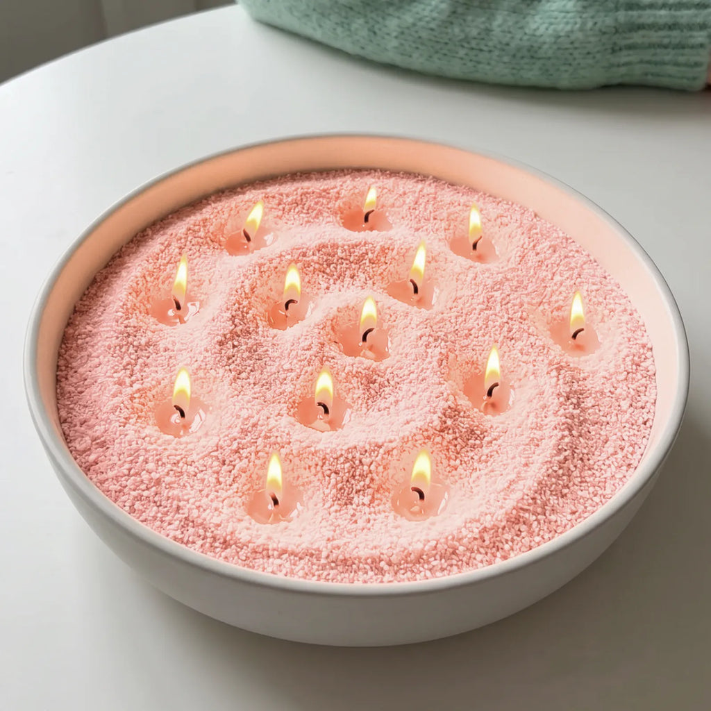 Peach unscented Candle Sand 1Kg / 2.20lbs