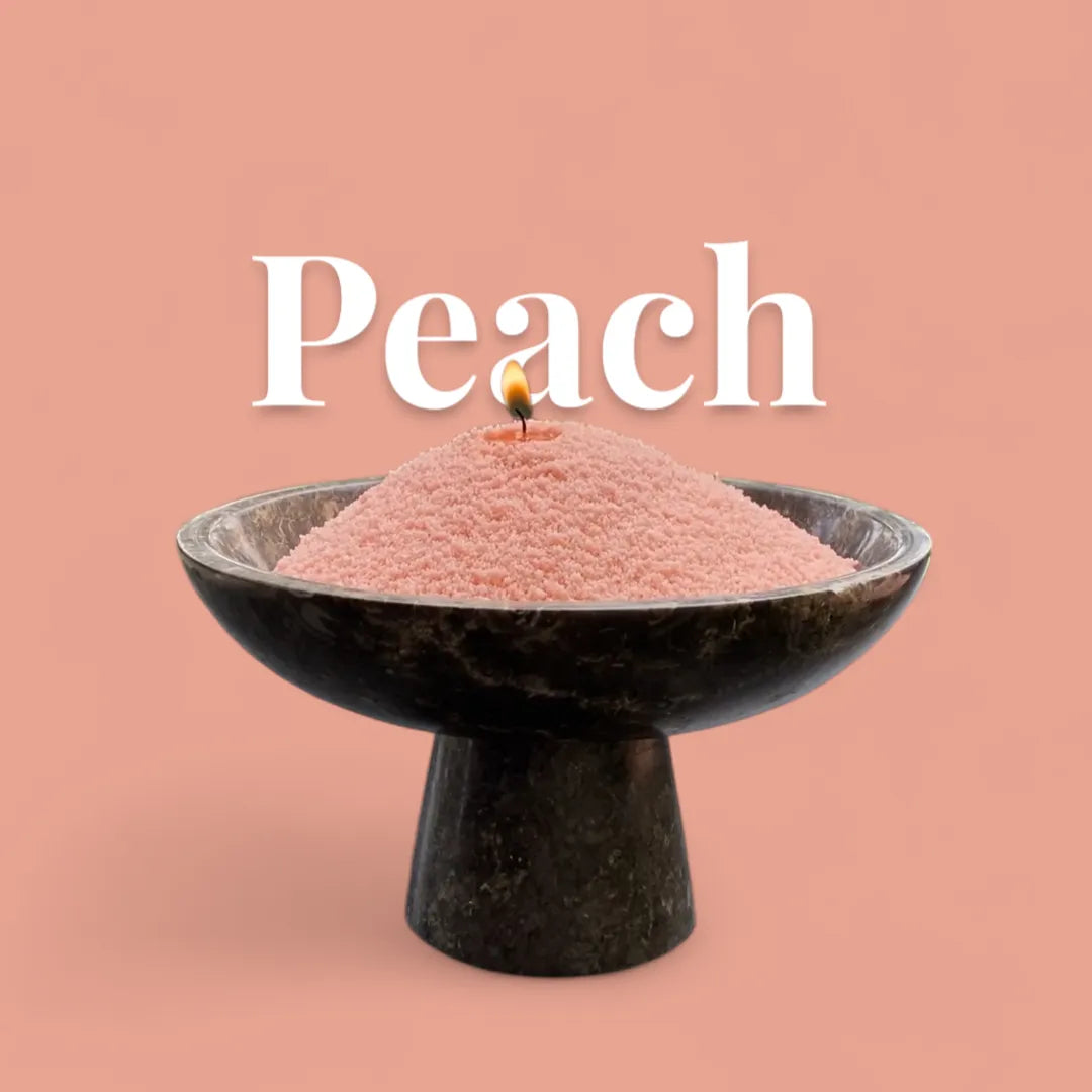 Peach unscented Candle Sand 1Kg / 2.20lbs