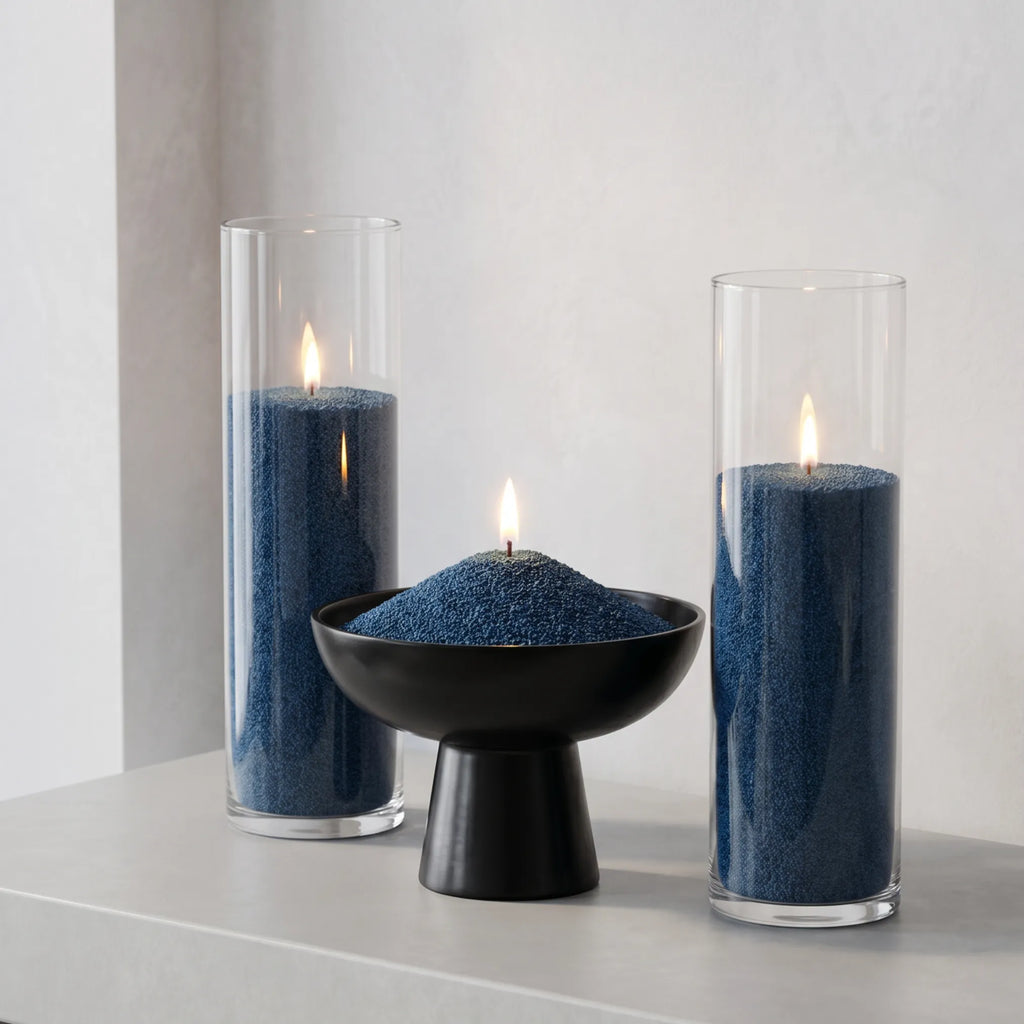 Space Grey unscented Candle Sand 1Kg / 2.20lbs