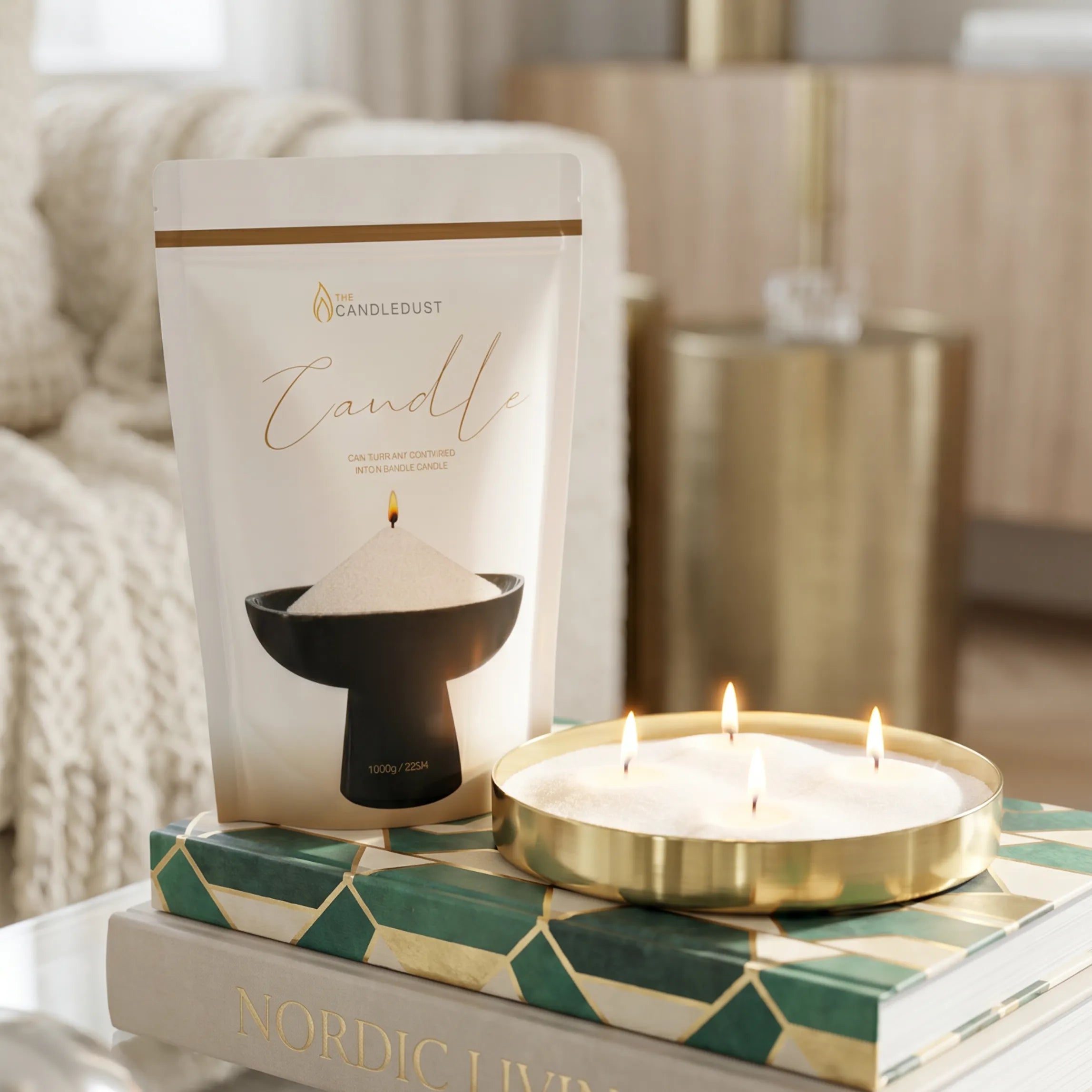 Ivory unscented Candle Sand 1Kg / 2.20lbs