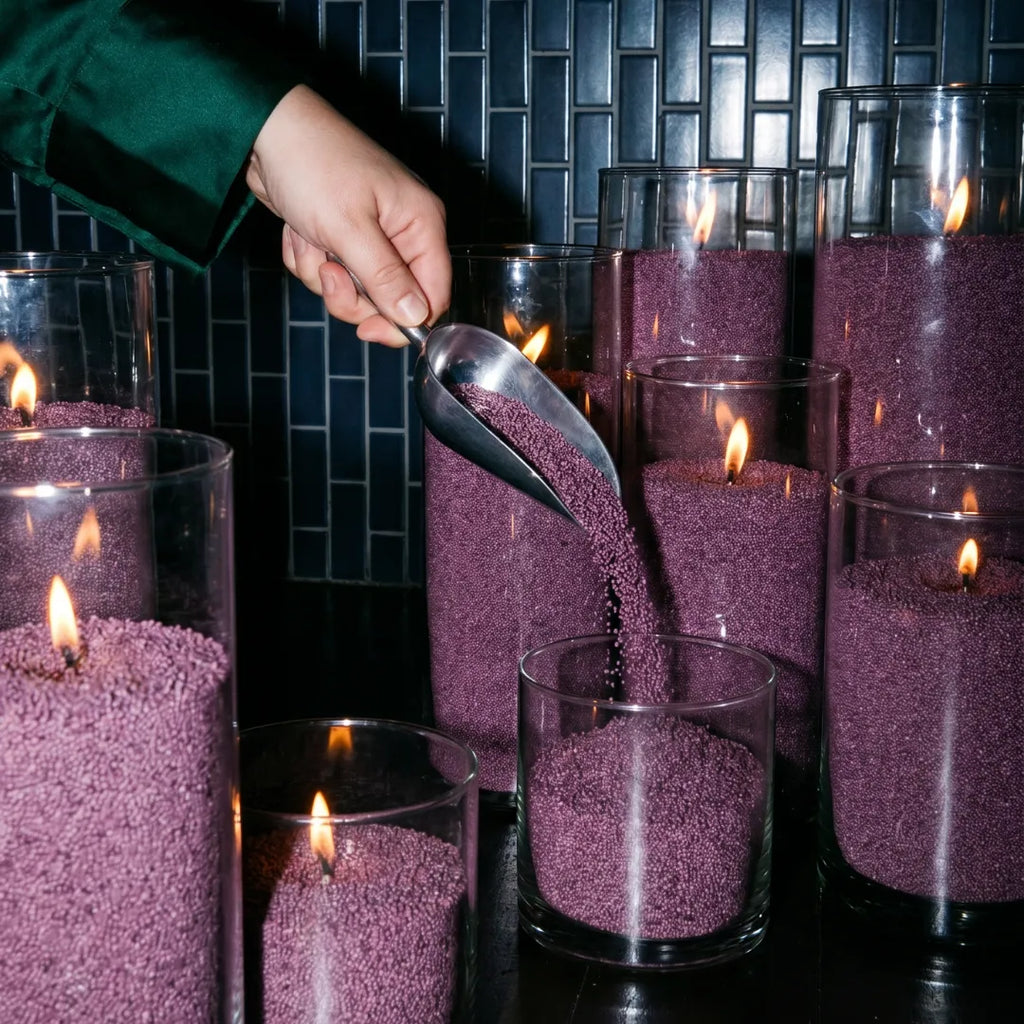 Dark Lilac unscented Candle Sand 1Kg / 2.20lbs
