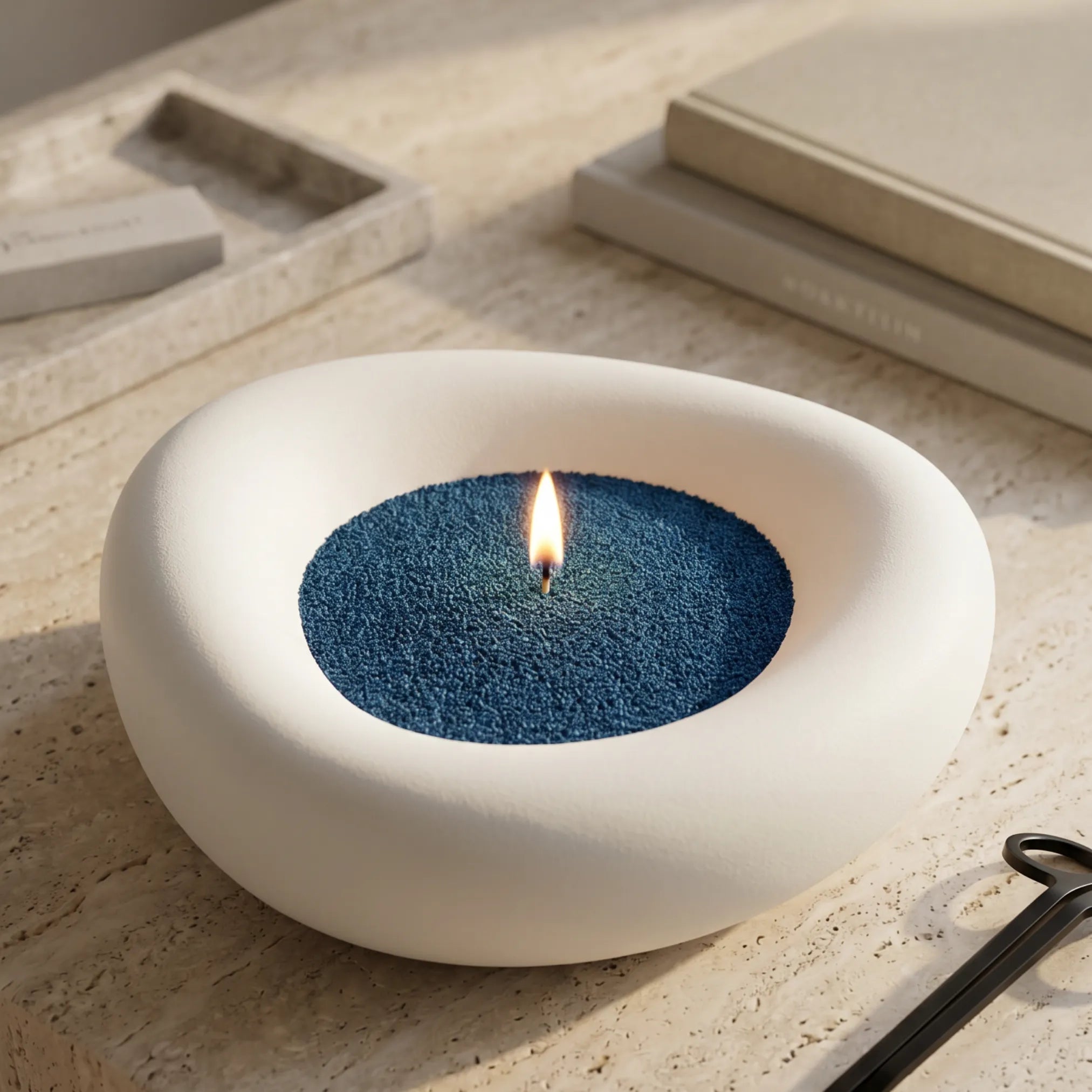 Space Grey unscented Candle Sand 1Kg / 2.20lbs