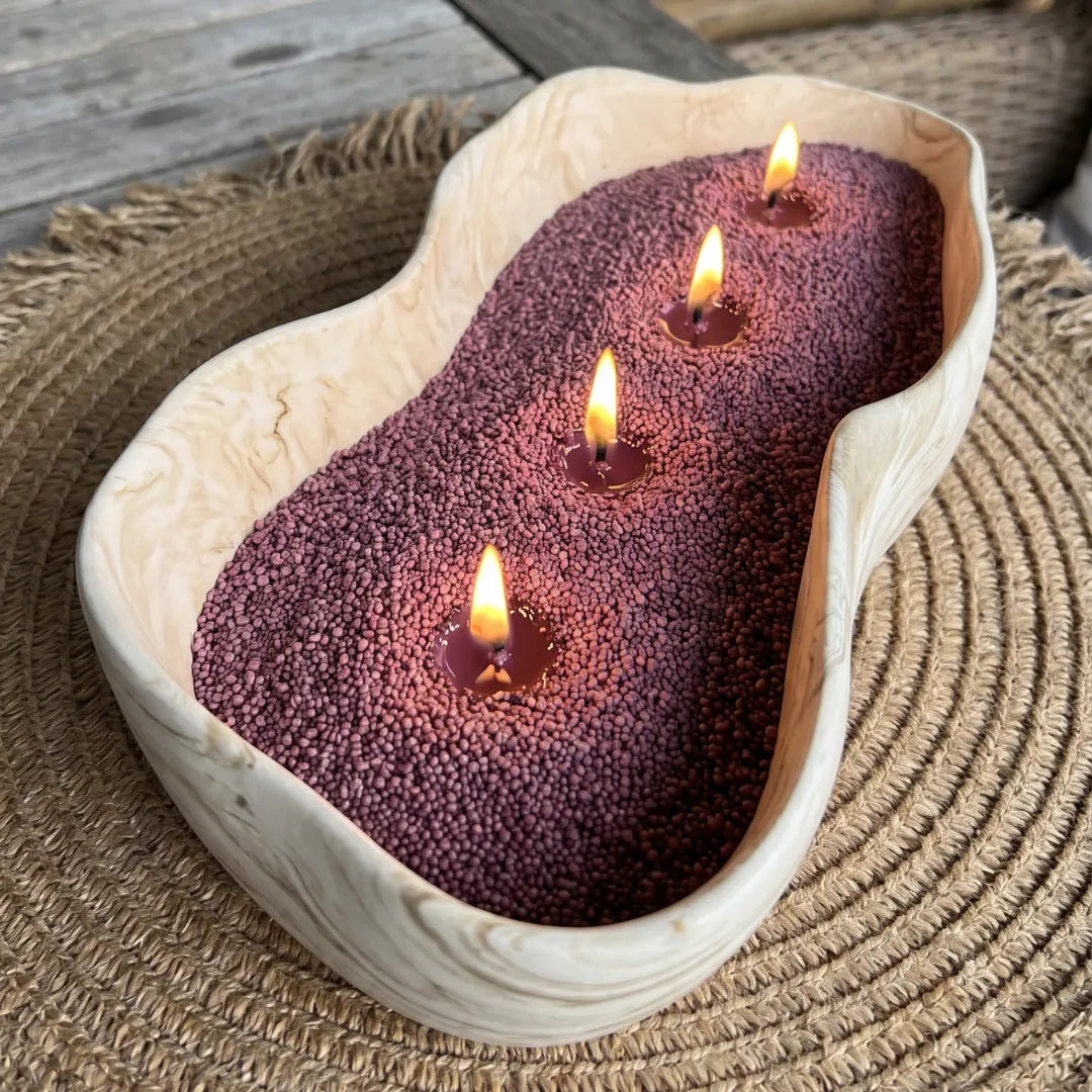 Dark Lilac unscented Candle Sand 1Kg / 2.20lbs