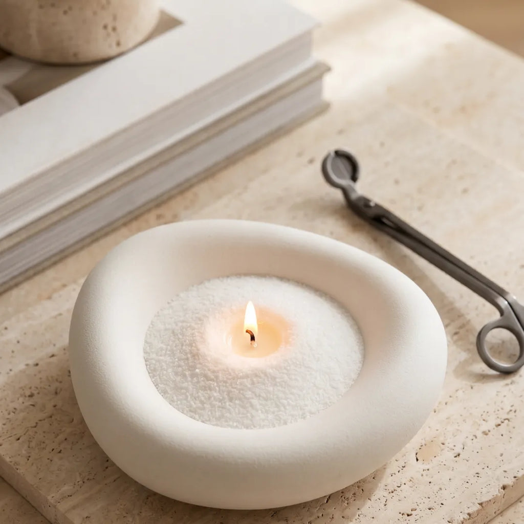 White unscented Candle Sand 1Kg / 2.20lbs
