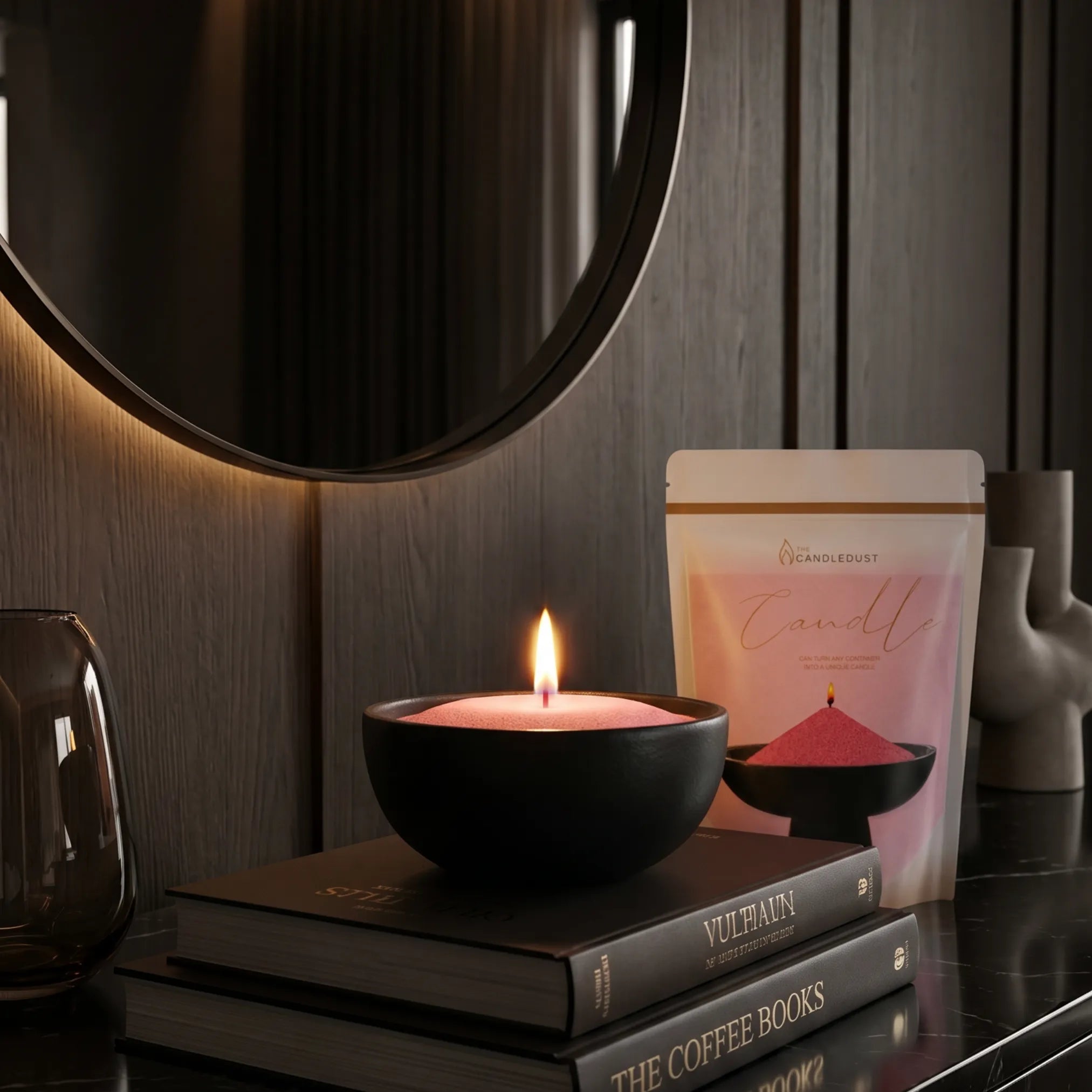 Blush Vintage unscented Candle Sand 1Kg / 2.20lbs