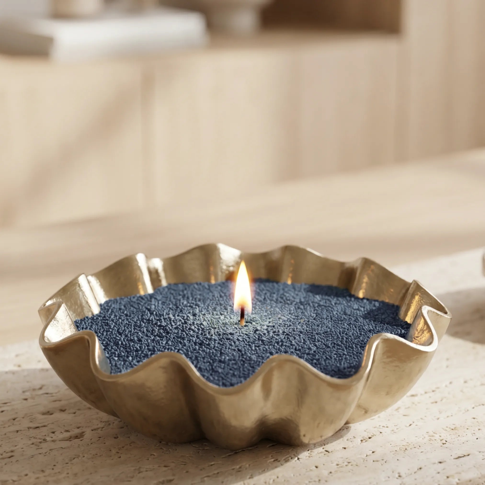 Space Grey unscented Candle Sand 1Kg / 2.20lbs