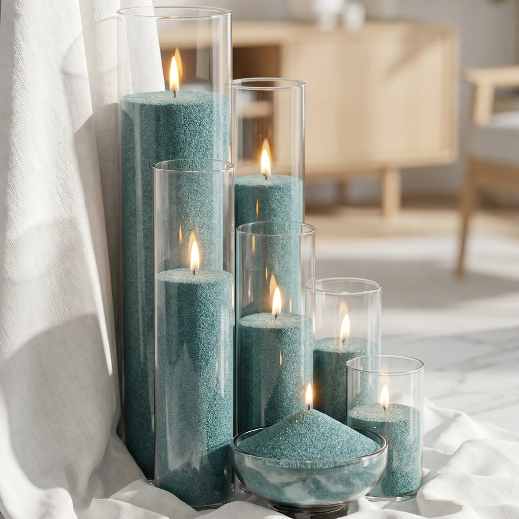 Emerald unscented Candle Sand 1Kg / 2.20lbs