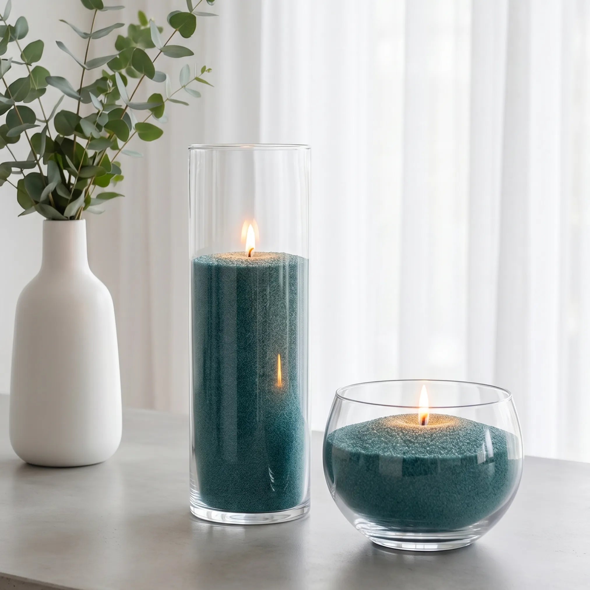 Emerald unscented Candle Sand 1Kg / 2.20lbs