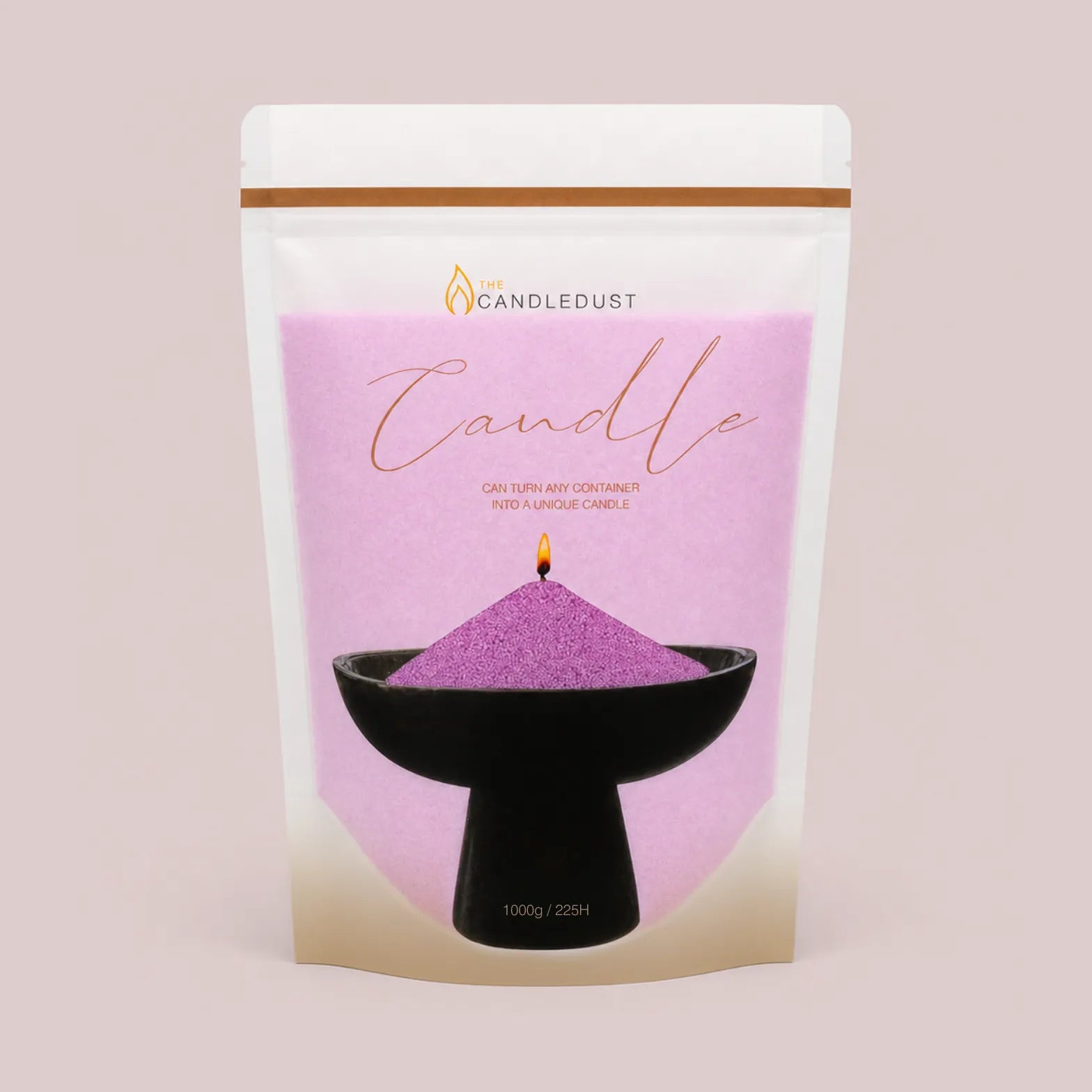 Amethyst unscented Candle Sand 1Kg / 2.20lbs