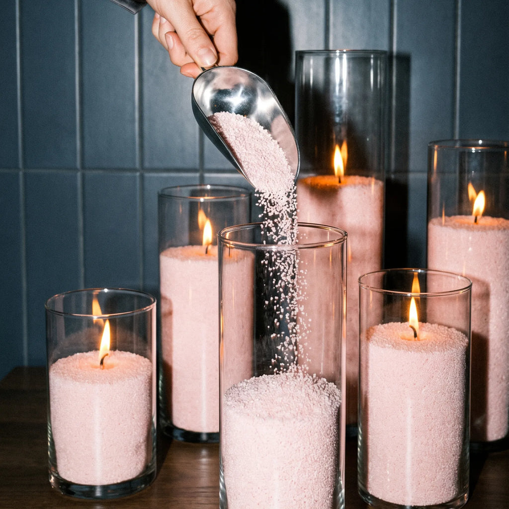 Baby Pink unscented Candle Sand 1Kg / 2.20lbs