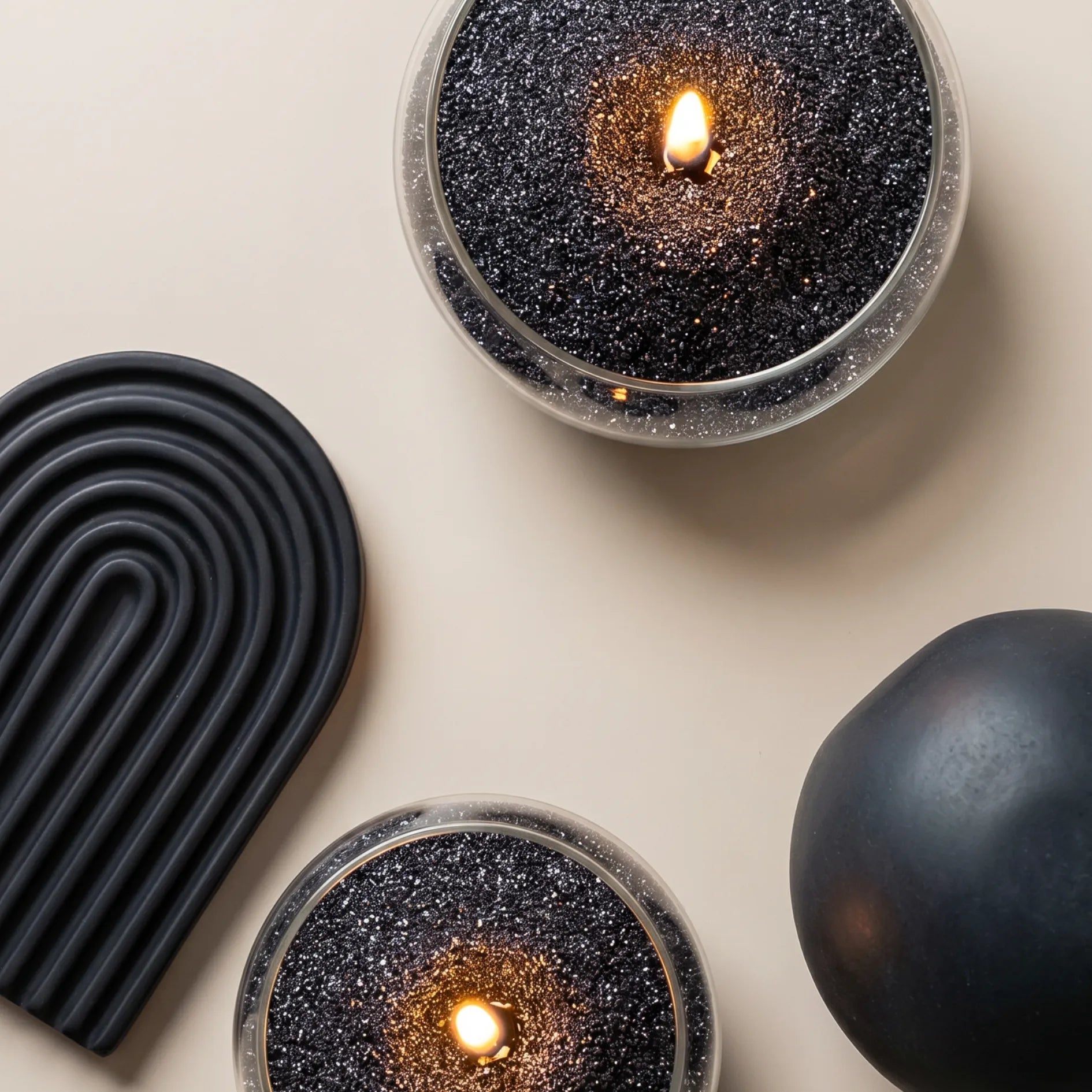 Black unscented Candle Sand 1Kg / 2.20lbs