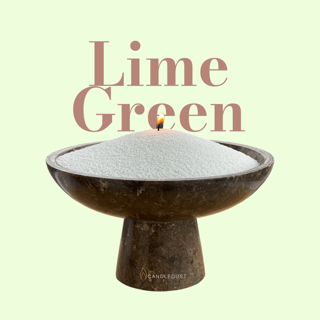 Lime Green unscented Candle Sand 1Kg / 2.20lbs