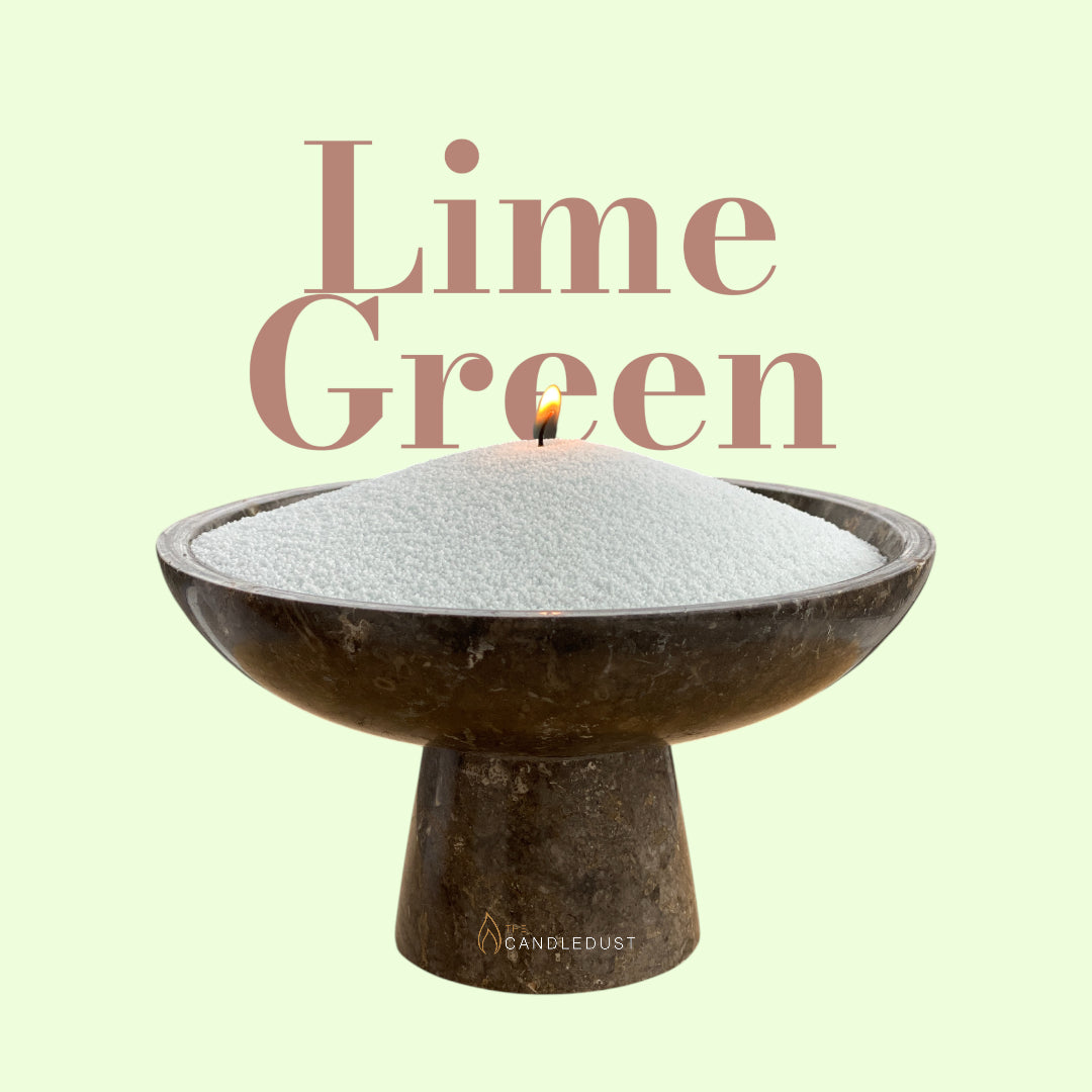 Lime Green unscented Candle Sand 1Kg / 2.20lbs