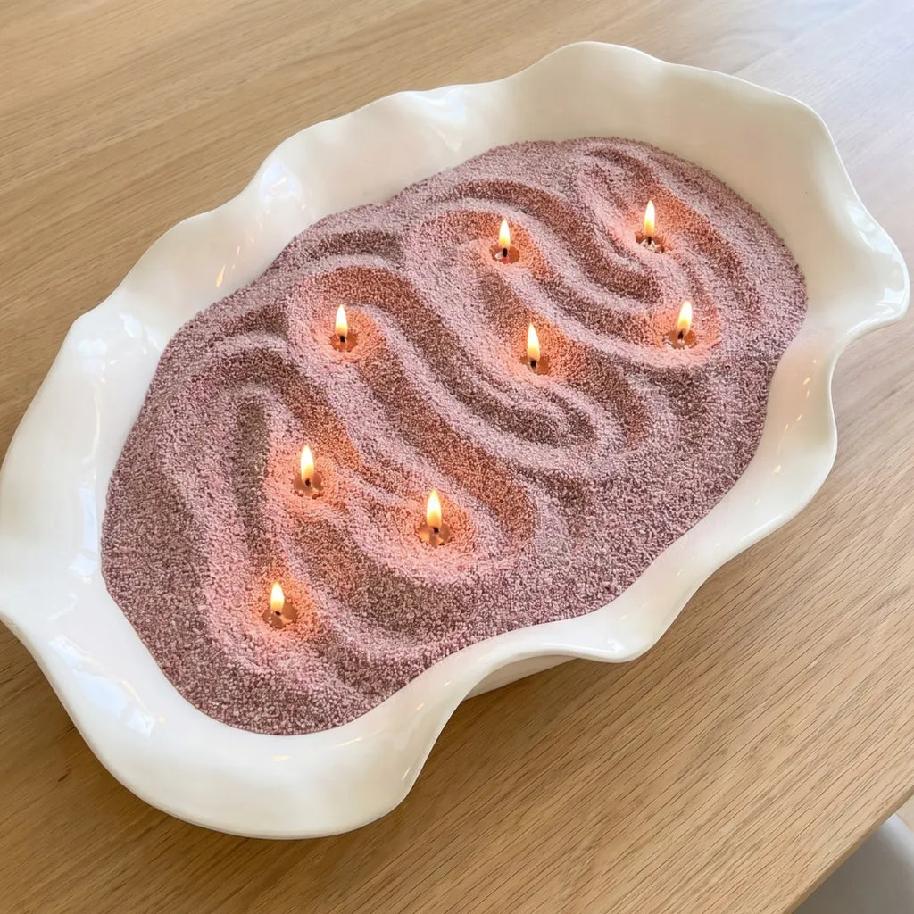 Mocha mousse unscented Candle Sand 1Kg / 2.20lbs
