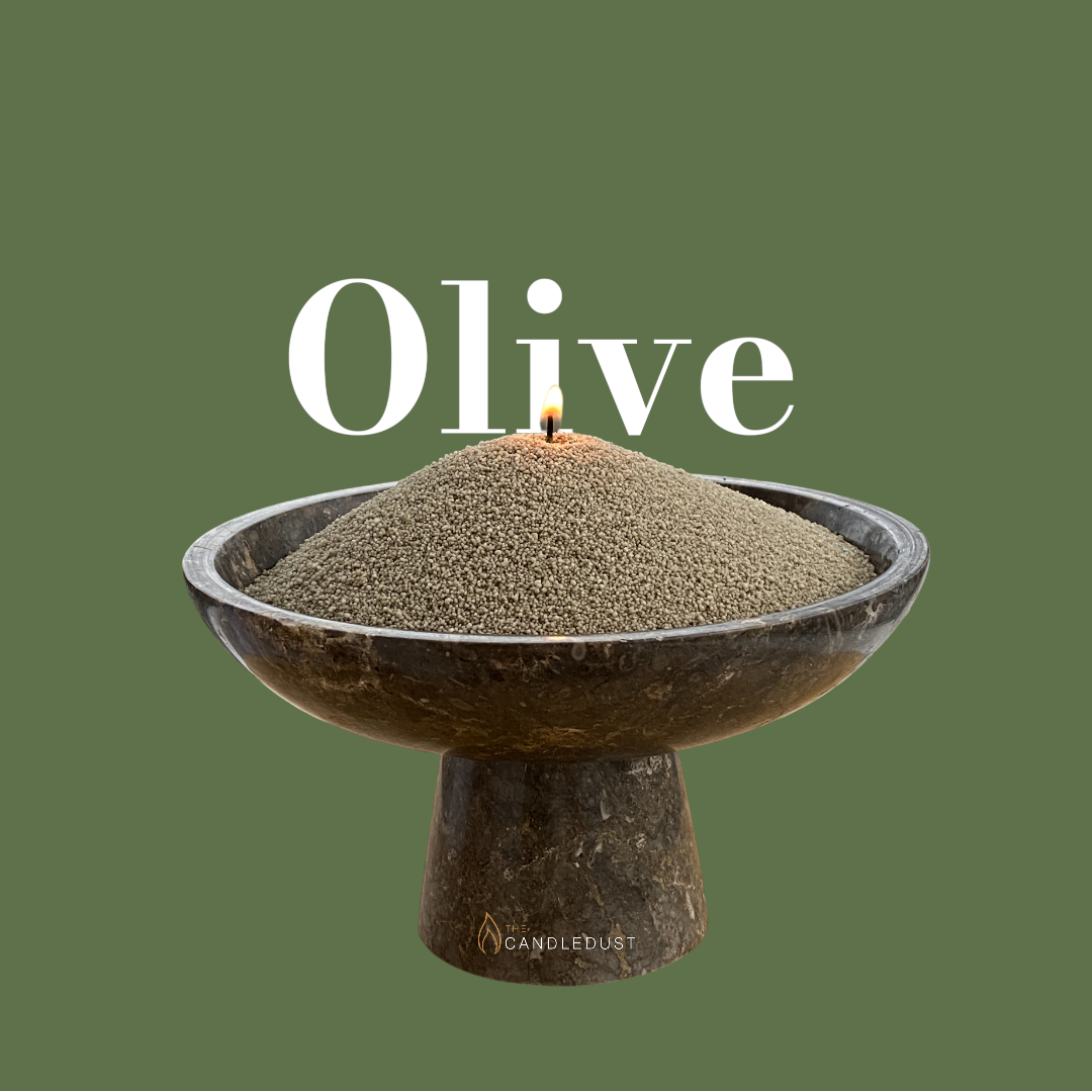 Olive green unscented Candle Sand 1Kg / 2.20lbs