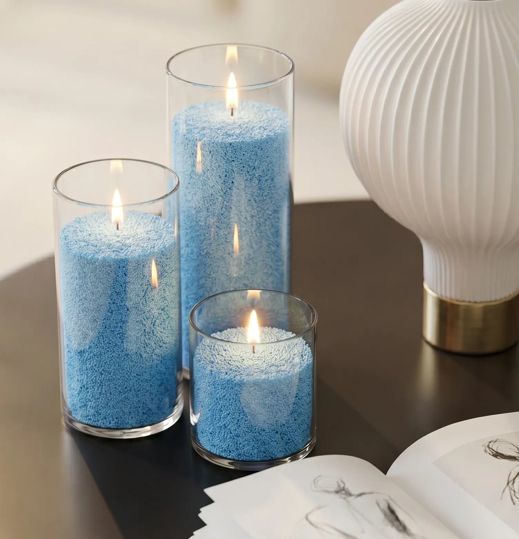 Sky Blue unscented Candle Sand 1Kg / 2.20lbs