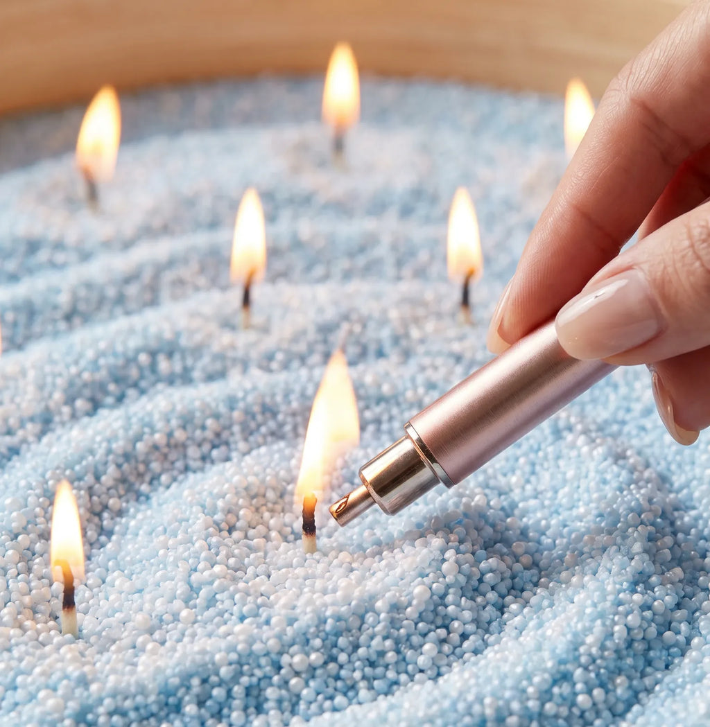 Sky Blue unscented Candle Sand 1Kg / 2.20lbs
