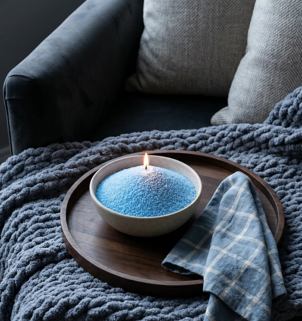 Sky Blue unscented Candle Sand 1Kg / 2.20lbs