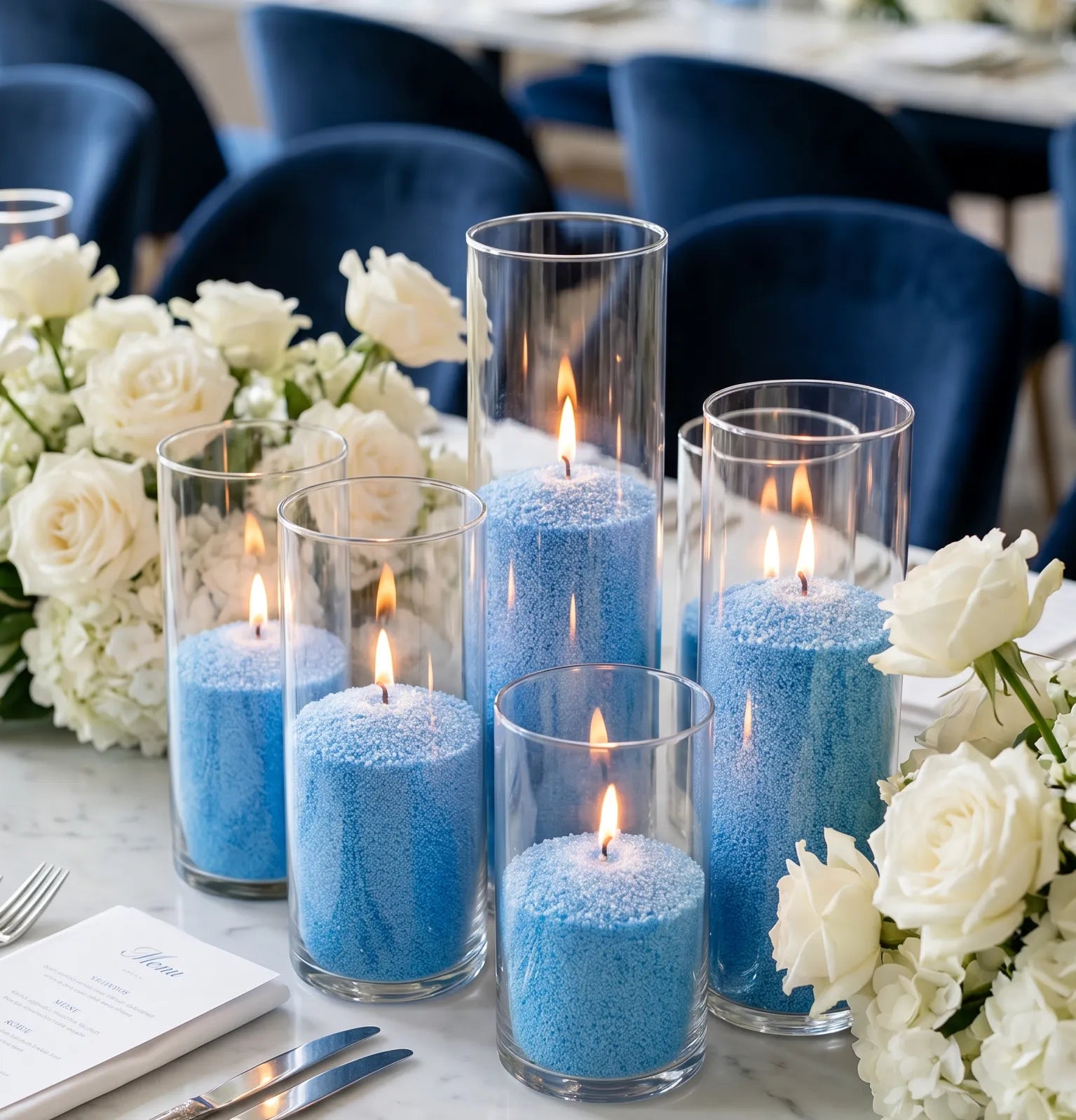 Sky Blue unscented Candle Sand 1Kg / 2.20lbs