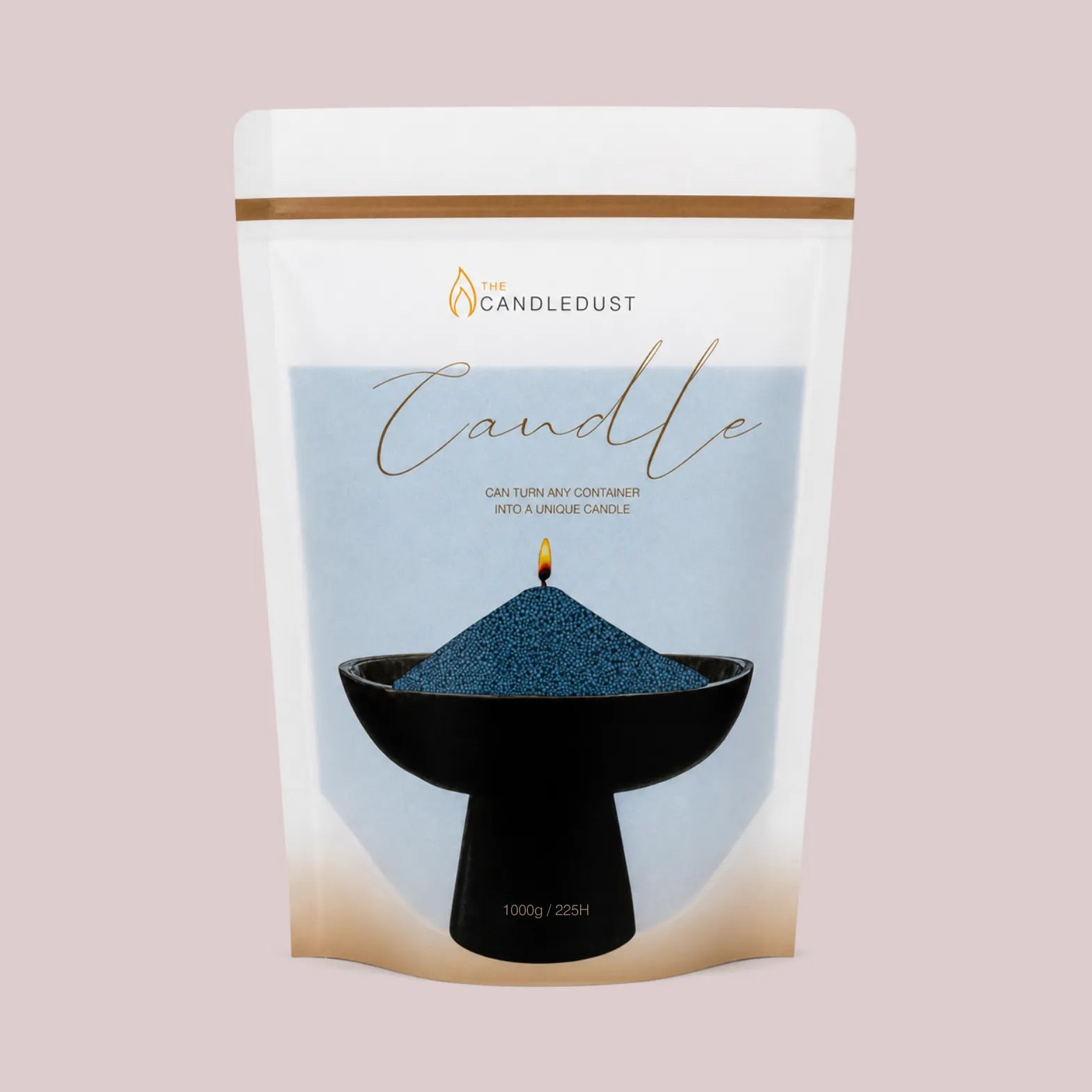 Space Grey unscented Candle Sand 1Kg / 2.20lbs
