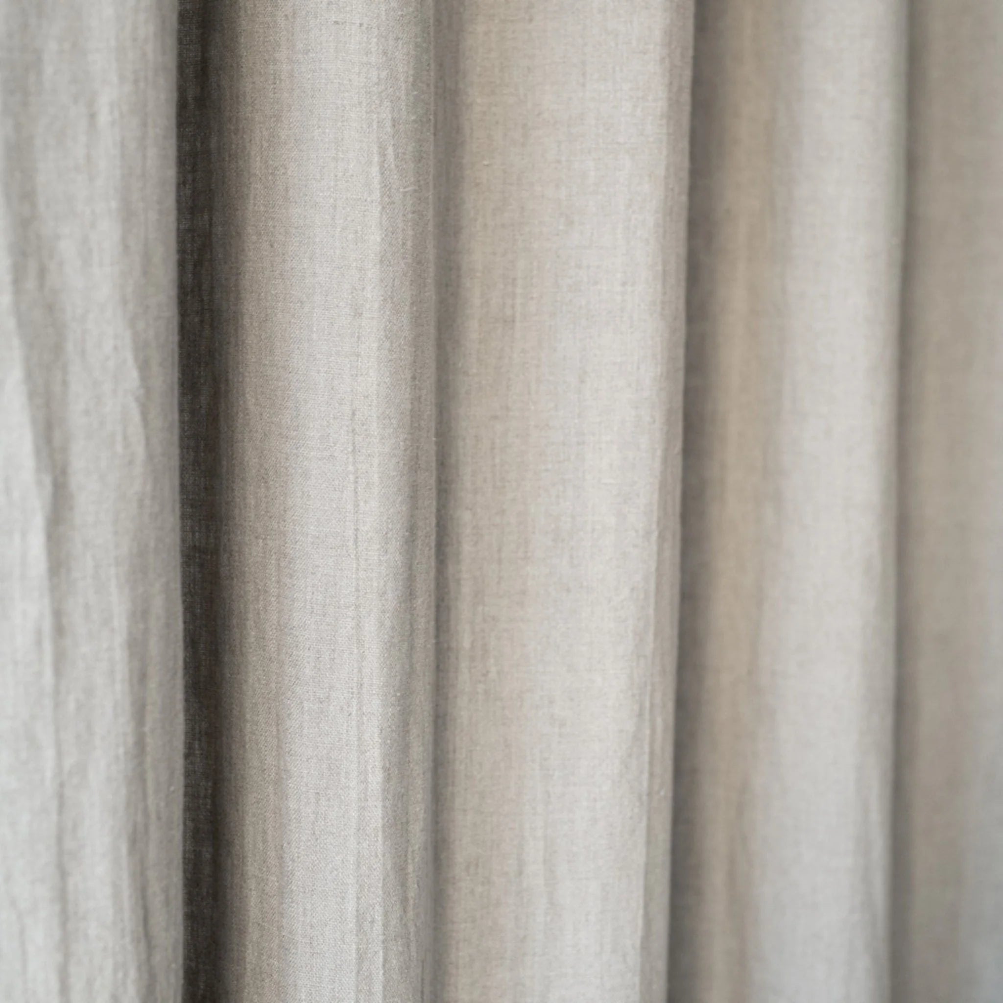 Natural Linen Night Time Rod Pocket Curtain Set of 2