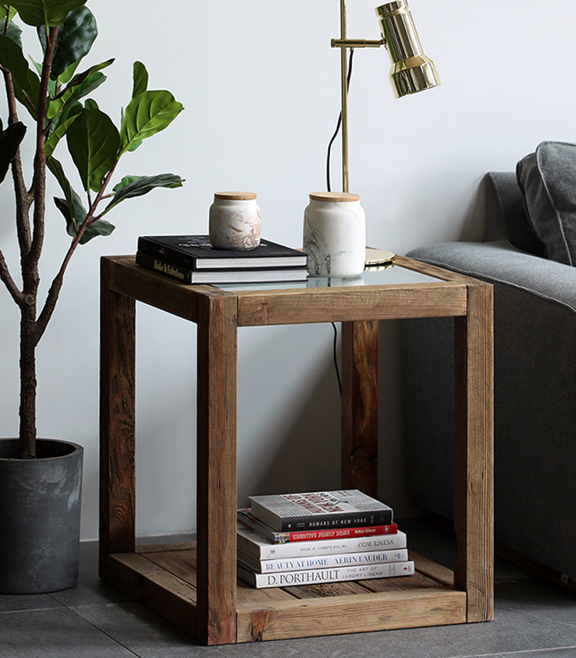Side table 60x60x65cm RUSTIC